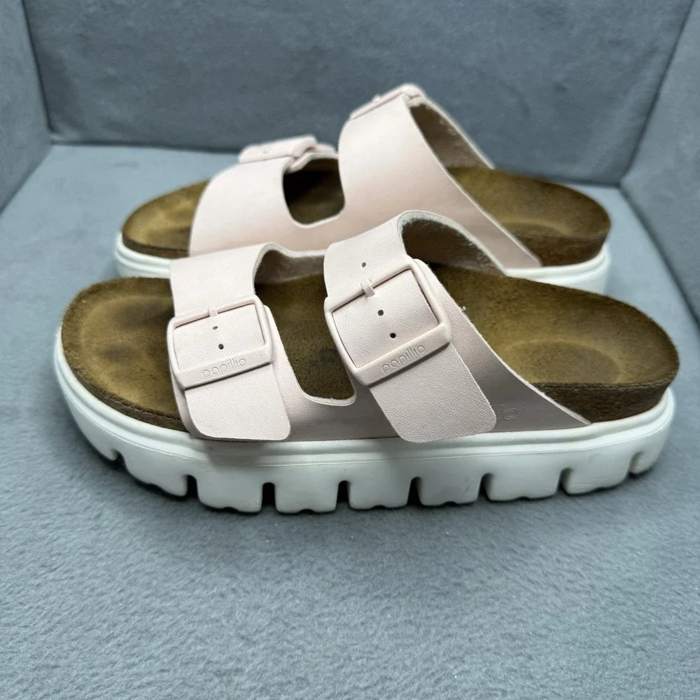 Papillio Birkenstock Arizona Chunky Platform Sandals Pink EU 37 Narrow Women's 6